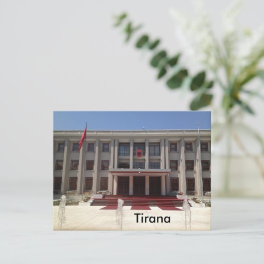 Tirana Postkarte (Stehend Vorderseite)