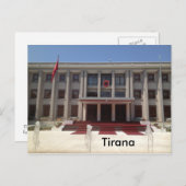 Tirana Postkarte (Vorne/Hinten)