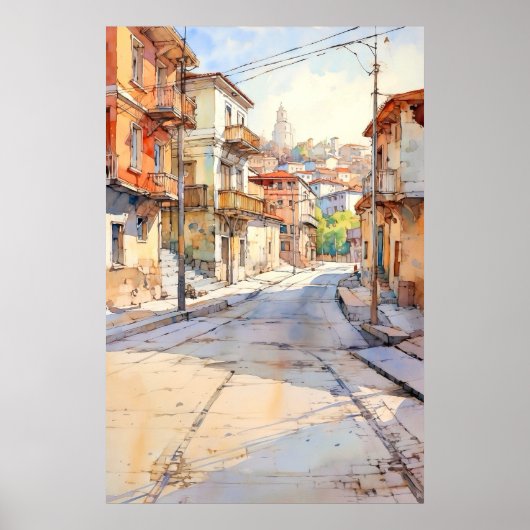 Tirana Street Bohemian Art Poster (Vorne)