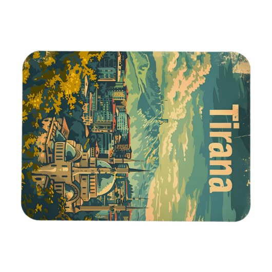 Tirana Vintag Magnet (Horizontal)