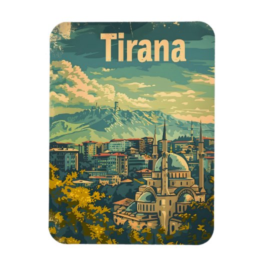 Tirana Vintag Magnet (Vertikal)