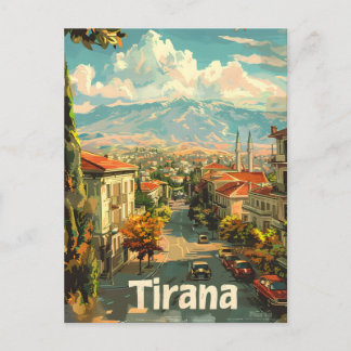 Tirana Vintag Postkarte