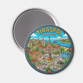 Tiraspol Moldawien Magnet (Vorderseite/Rückseite)