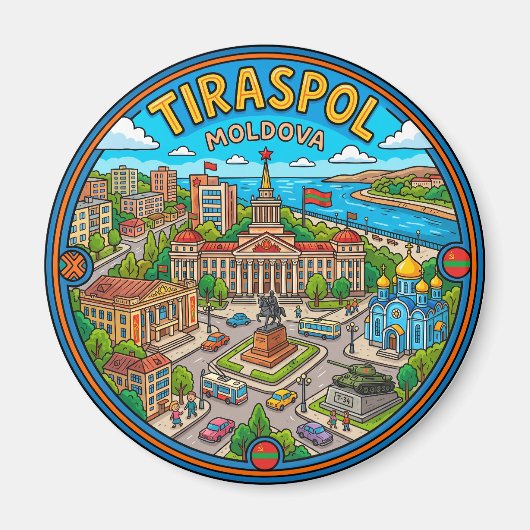Tiraspol Moldawien Magnet (Vorne)