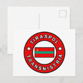 Tiraspol Transnistria Postkarte (Vorne/Hinten)