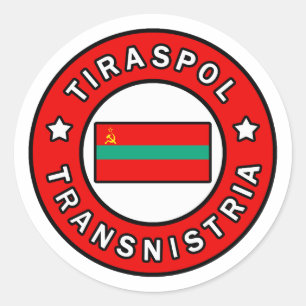 Tiraspol Transnistria Runder Aufkleber