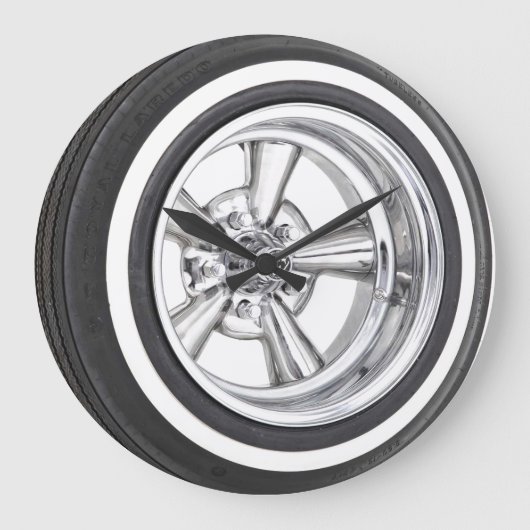 tire and rim große wanduhr (Vorderseite)