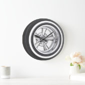 tire and rim große wanduhr (Zuhause)