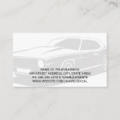 Tire and Wheel Service | Auto Tech Visitenkarte (Rückseite)