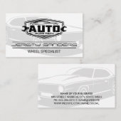 Tire and Wheel Service | Auto Tech Visitenkarte (Vorne/Hinten)