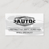 Tire and Wheel Service | Auto Tech Visitenkarte (Vorderseite)