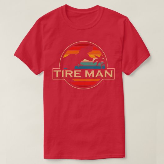 Tire Man Dinosaur T-Shirt (Design vorne)