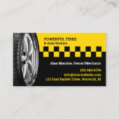 Tire Service Business Card Template Visitenkarte (Vorderseite)