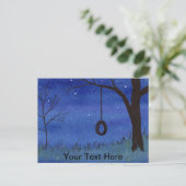 Tire Swing Postkarte (Stehend Vorderseite)