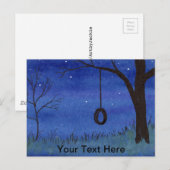 Tire Swing Postkarte (Vorne/Hinten)