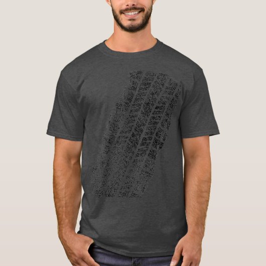 Tire Track lustige halloween T-Shirt (Vorderseite)
