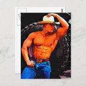 Tired Cowboy Postkarte (Vorne/Hinten)