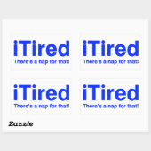 Tired Dafür gibt es ein Nickerchen Rechteckiger Aufkleber (Blatt)