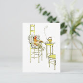 Tired Hen mit Cuppa Postkarte (Stehend Vorderseite)