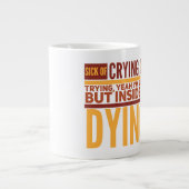 Tired Jumbo-Tasse (Vorderseite)