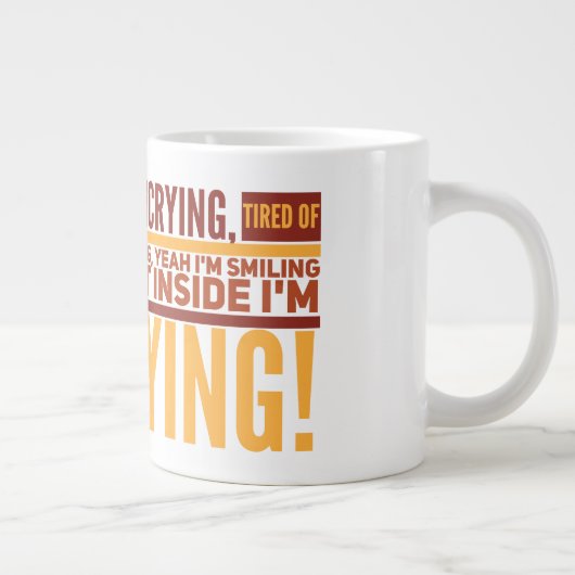 Tired Jumbo-Tasse (Rechts)