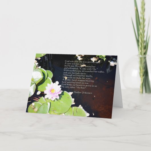 Tired Lilies Karte (Vorderseite)