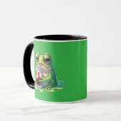 Tired Melted Frog Coffee Cute Mug Design Tasse (Vorderseite Links)