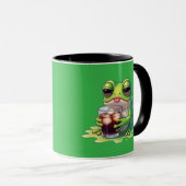 Tired Melted Frog Coffee Cute Mug Design Tasse (VorderseiteRechts)