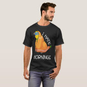 Tired Parrot Hates Mornings I Orange winged Amazon T-Shirt (Vorne ganz)
