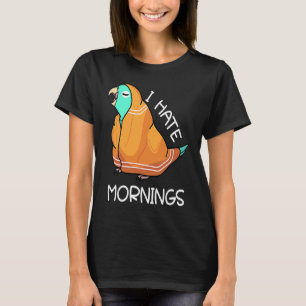 Tired Parrot Hates Mornings I Türkise Parrotlet T-Shirt