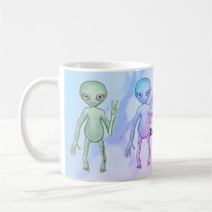 Tired Peace Alien Kaffeetasse
