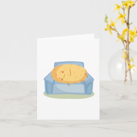 Tired Potato Karte (Gelbe Blume)