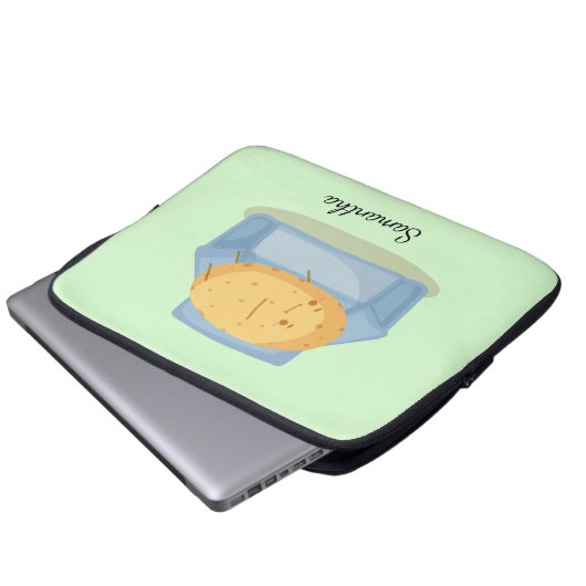 Tired Potato Laptopschutzhülle (Vorne Knopf)