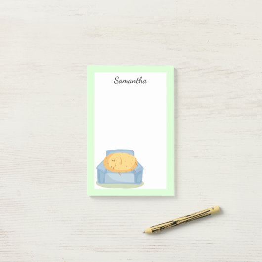 Tired Potato Post-it Klebezettel (Auf Schreibtisch)