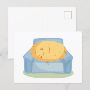 Tired Potato Postkarte
