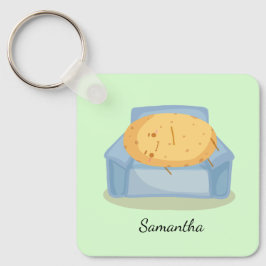 Tired Potato Schlüsselanhänger