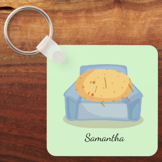 Tired Potato Schlüsselanhänger (Vorderseite)