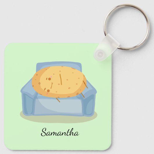 Tired Potato Schlüsselanhänger (Rückseite)