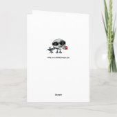 Tired Punny Birthday Card Karte (Rückseite)