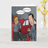 Tired Punny Birthday Card Karte (Gelbe Blume)