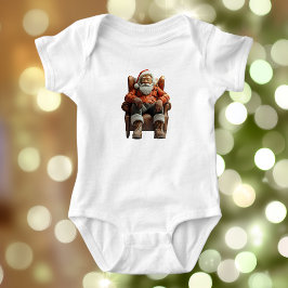 Tired Santa Baby Bodysuit Baby Strampler
