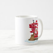 Tired Santa Christmas Coffee Mug Gift 11 oz Kaffeetasse (VorderseiteRechts)