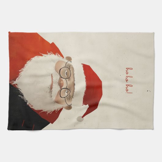 Tired Santa Geschirrtuch (Horizontal)