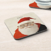 Tired Santa Getränkeuntersetzer (Linke Seite)