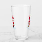 Tired Santa Glass Cup Cold Drink Collectible Glas (Rechts)