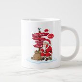 Tired Santa Jumbo Specialty Mug Coffee Gift Jumbo-Tasse (Rechts)