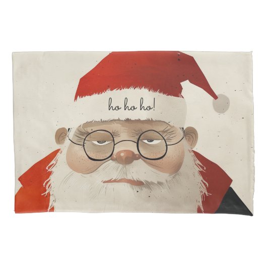 Tired Santa Kissenbezug (Vorderseite)