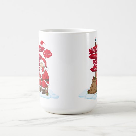 Tired Santa Large Coffee Mug 15 oz Gift Kaffeetasse (Mittel)