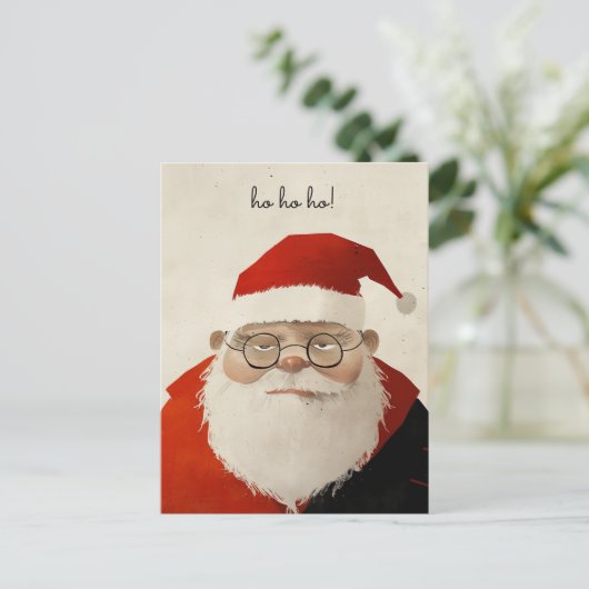 Tired Santa Postkarte (Stehend Vorderseite)