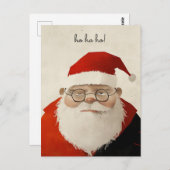 Tired Santa Postkarte (Vorne/Hinten)